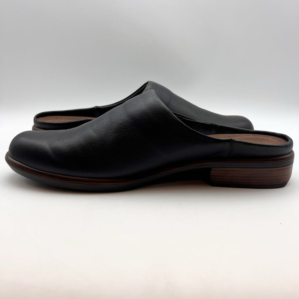 Naot Womens Lodos Clogs EU 43 US Size 12 Black Leather Slip On NWOB