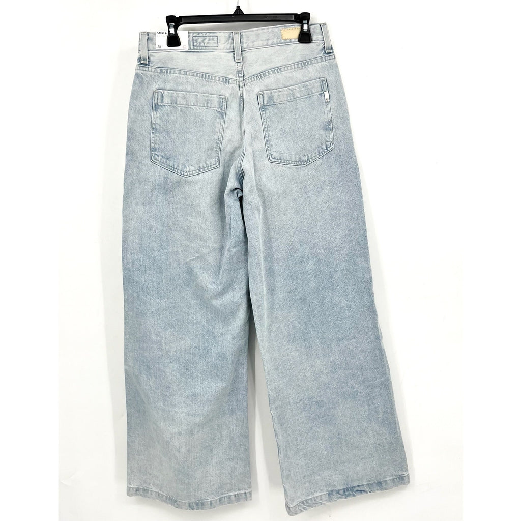 AG ADRIANO GOLDSCHMIED Stella Palazzo Wide Leg Jeans Size 28 Idol Light Wash NWT