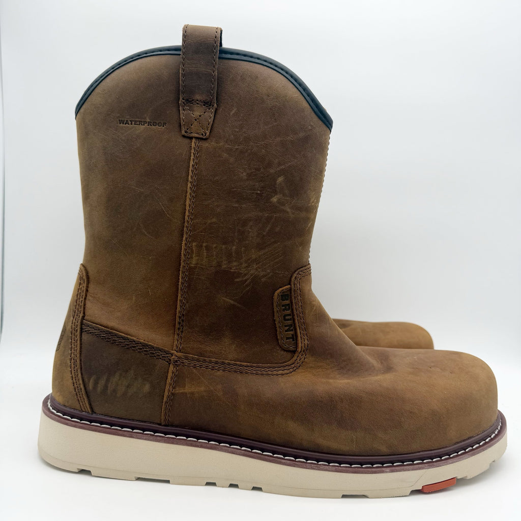 Brunt Mens The Bolduc Composite Toe Work Boot US 12 Brown Leather WP EH SR NWOB
