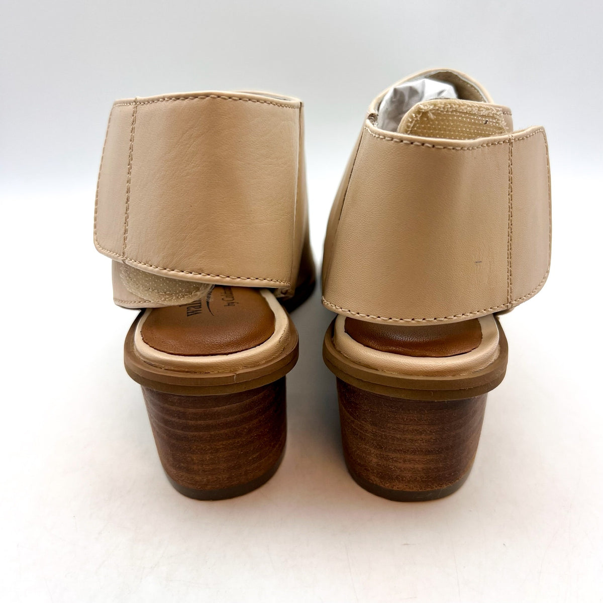 COLDWATER CREEK Women's Houston Peeptoe Sandals Size 6M Tan Leather NWOB