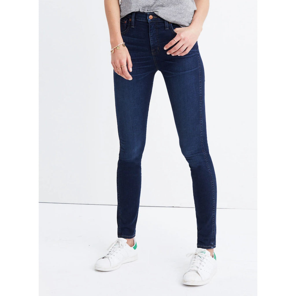 MADEWELL Women's 10" High-Rise Skinny Jeans Size 24 US 00 Blue Hayes Wash NWT