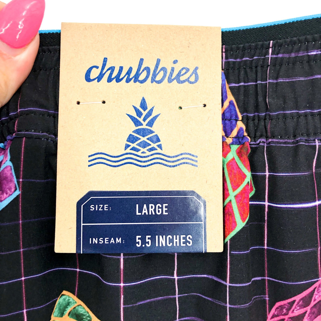 CHUBBIES Men's Solve Its Ultimate Training Shorts 2.0 Large Black Multi NWT