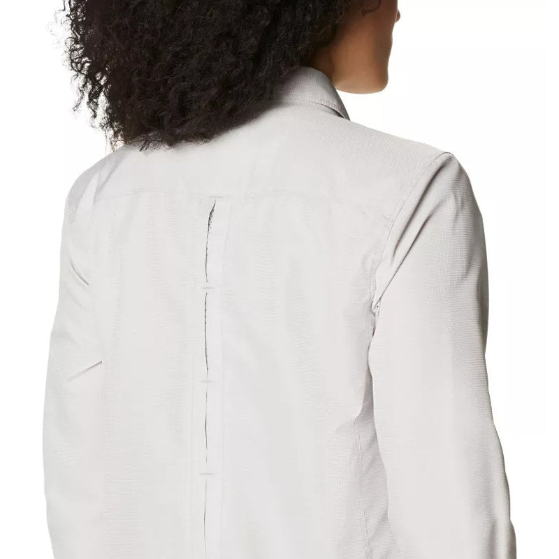 MOUNTAIN HARDWEAR Women's Canyon Long Sleeve Shirt Small Grey Light Dunes NWT