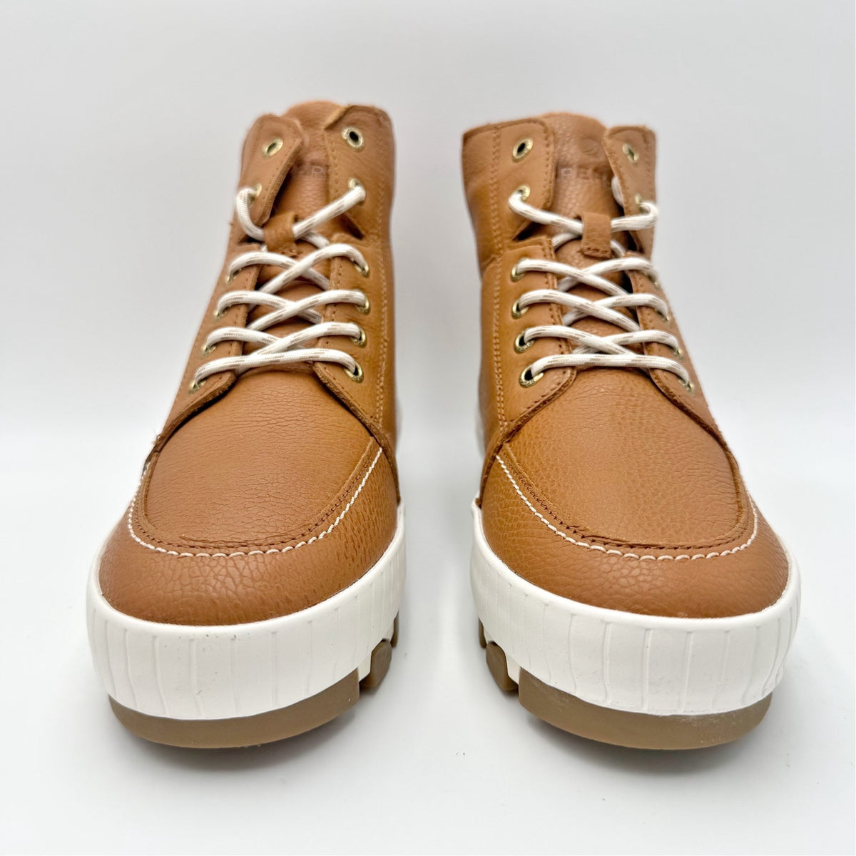 Sperry Womens Torrent Lace-up Ankle Boots Size 8 M Tan Leather Waterproof NIB