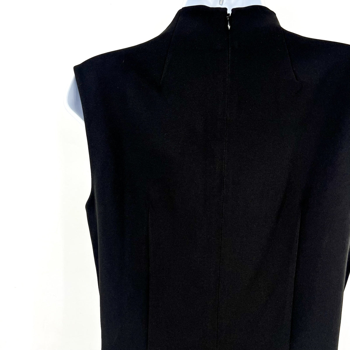 HALSTON Women's Jacklyn Dress In Crepe & Satin Size 2 Black Sleeveless NWT