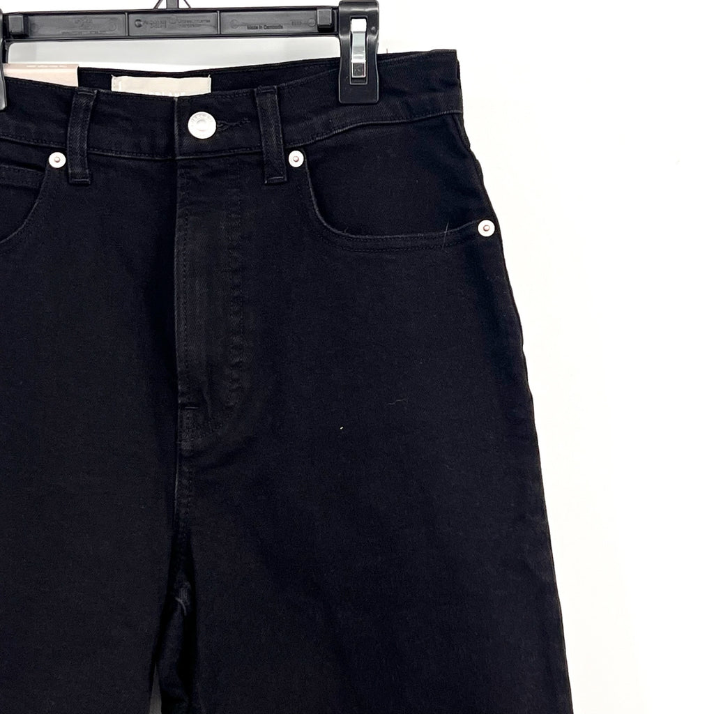 EVERLANE Women's The Way-High Jeans 27x25 Size 4 Coal Black Low Stretch NWT