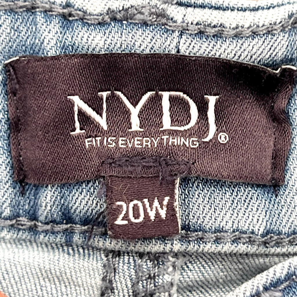 NYDJ Womens Margot Girlfriend Jeans Size 20W PETITE Kingston Blue NWT