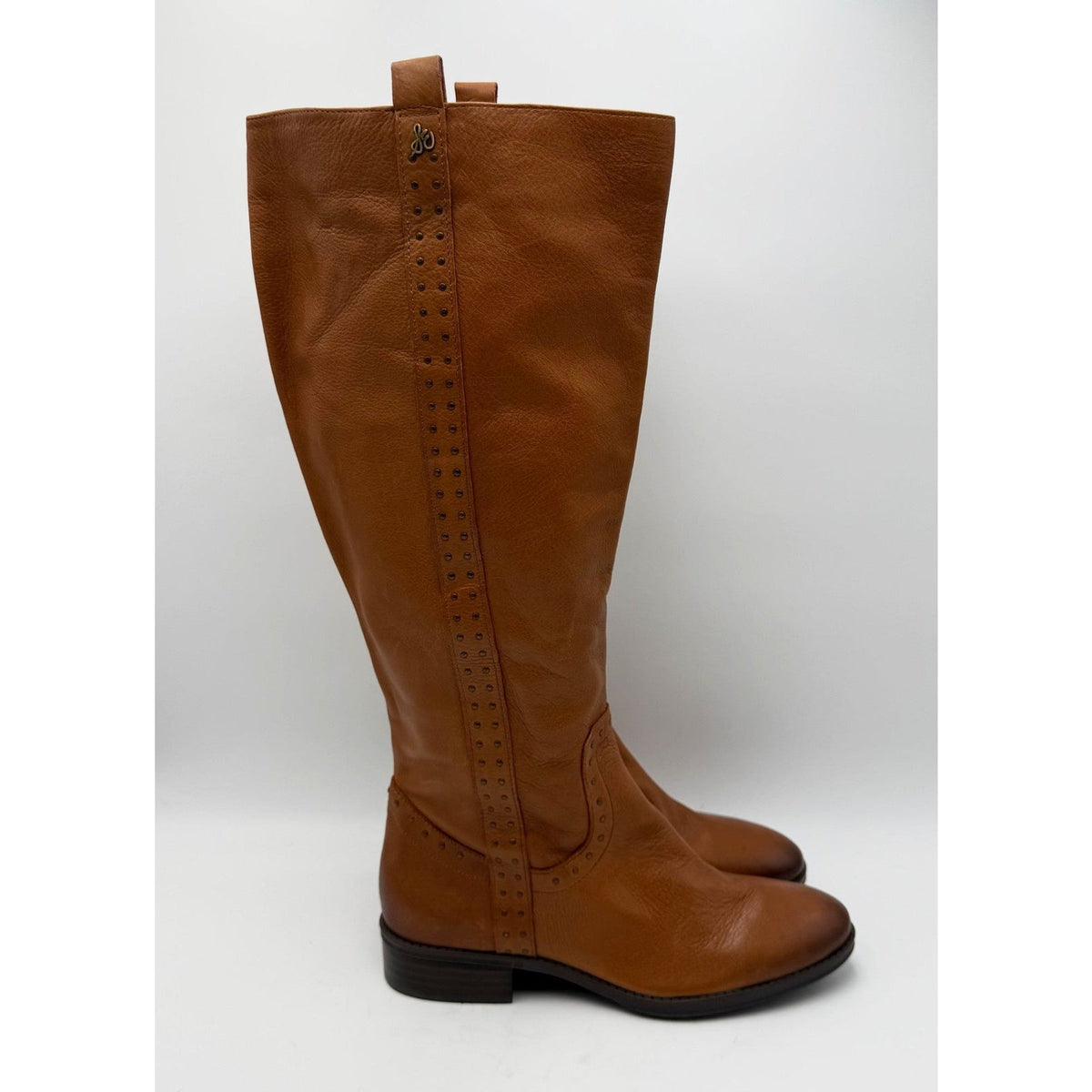 Sam Edelman Womens Prina 2 Wide Calf Knee High Boots Size 7 EU 37 Brown NWOB
