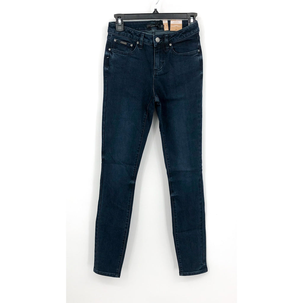 Prana Womens Sienna Skinny Jeans 25x30 US 0 Deep Blue Stretch Denim Mid Rise NWT