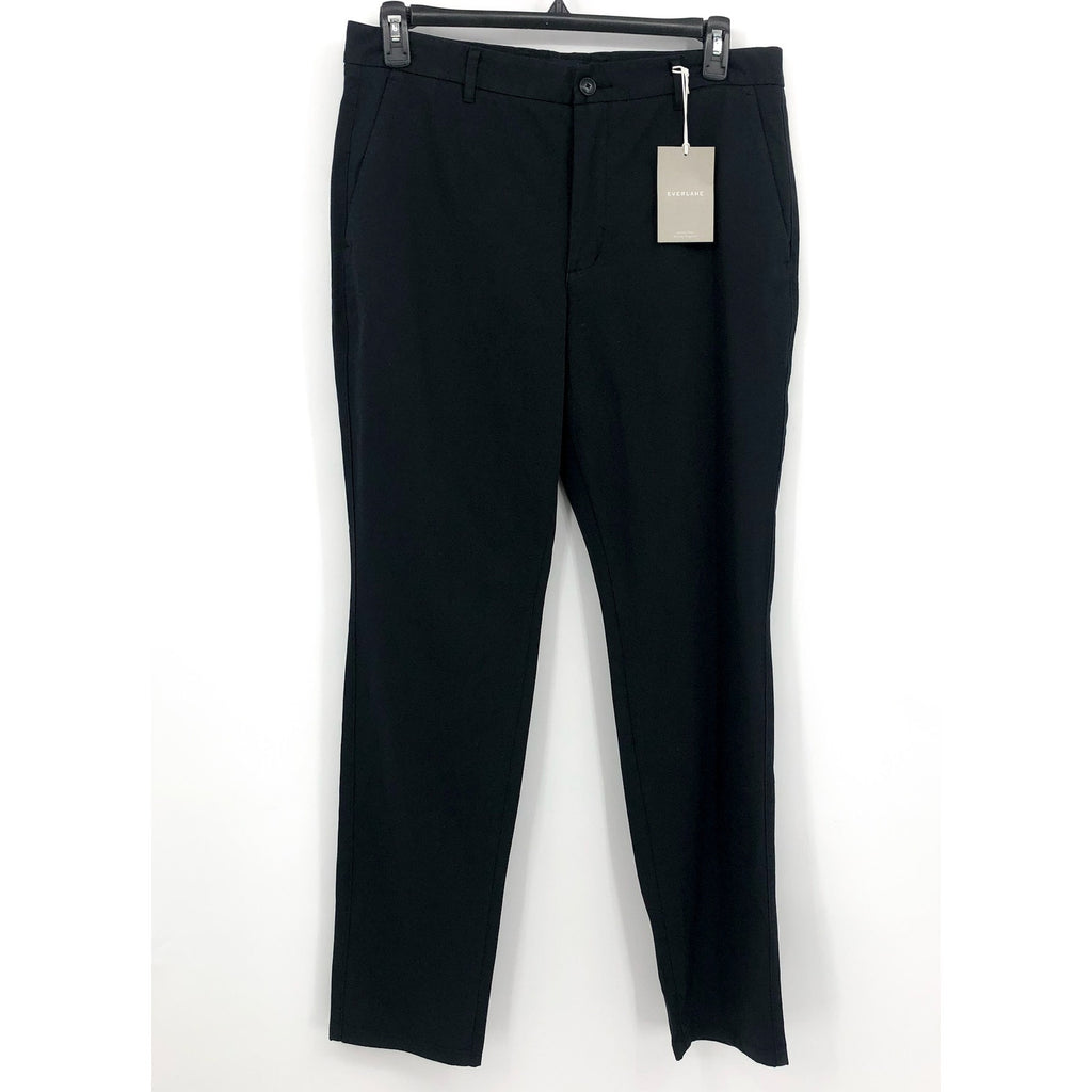 EVERLANE Uniform Mens Performance Chino Pants 35x32 Black Athletic Fit NWT