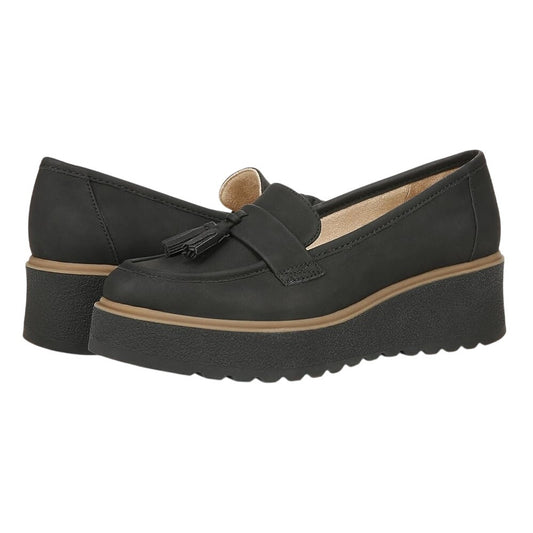 Soul Naturalizer Womens Josie Loafers US 9 Wide EU 40 Black Slip On NIB