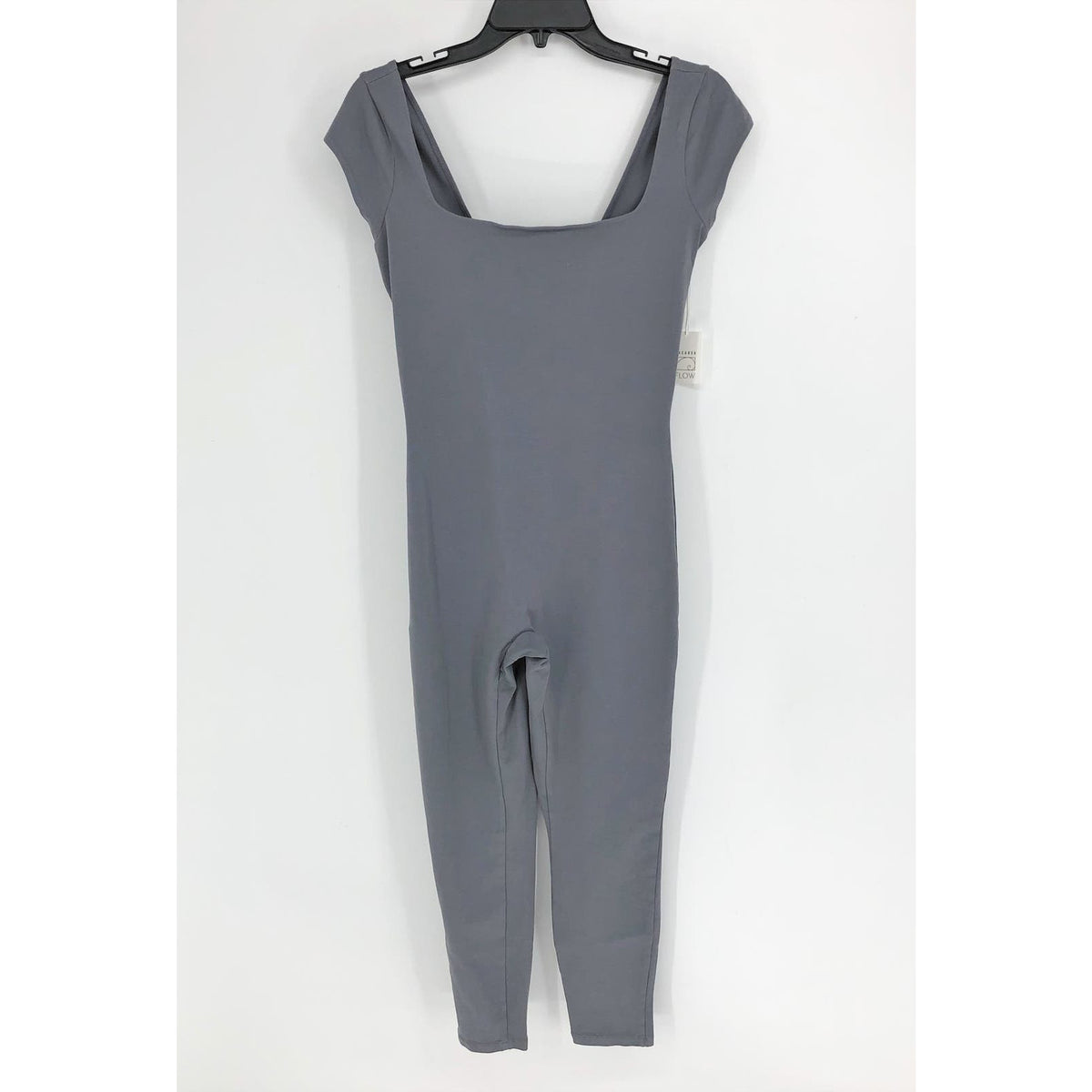 LACAUSA Womens Flow Yoga Gaia Unitard Medium Grey Granite Jumpsuit NWT