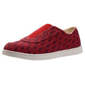 Spenco Womens Santa Maria Batik Sneakers Size 7.5 Red Canvas Casual Slip On NIB