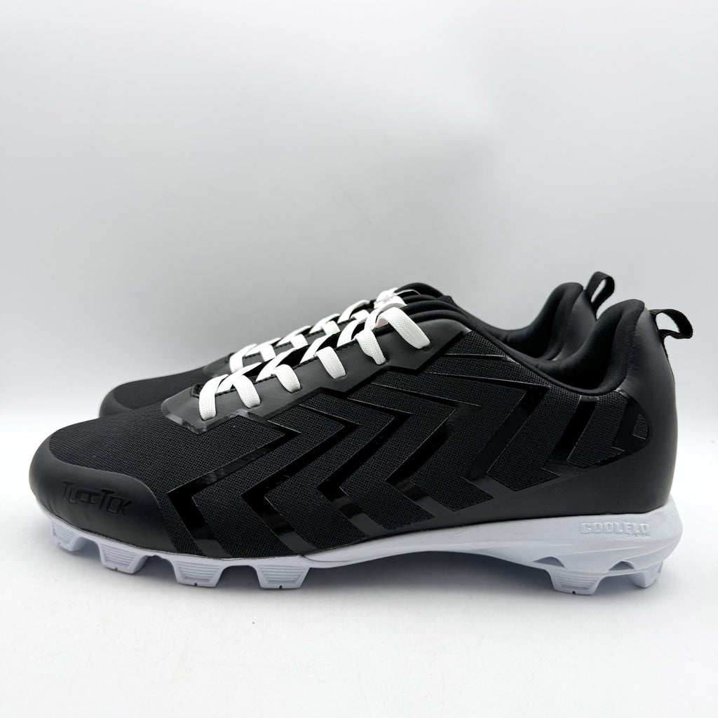 Rawlings Mens Savage Low Baseball Cleats US 13 EU 47 Black White Athletic NIB