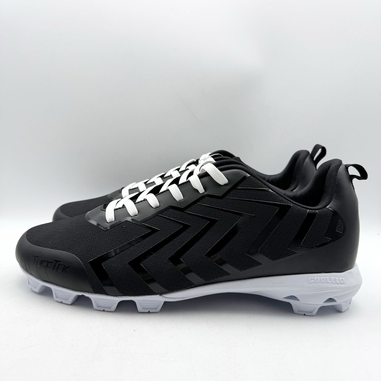 Rawlings Mens Savage Low Baseball Cleats US 13 EU 47 Black White Athletic NIB