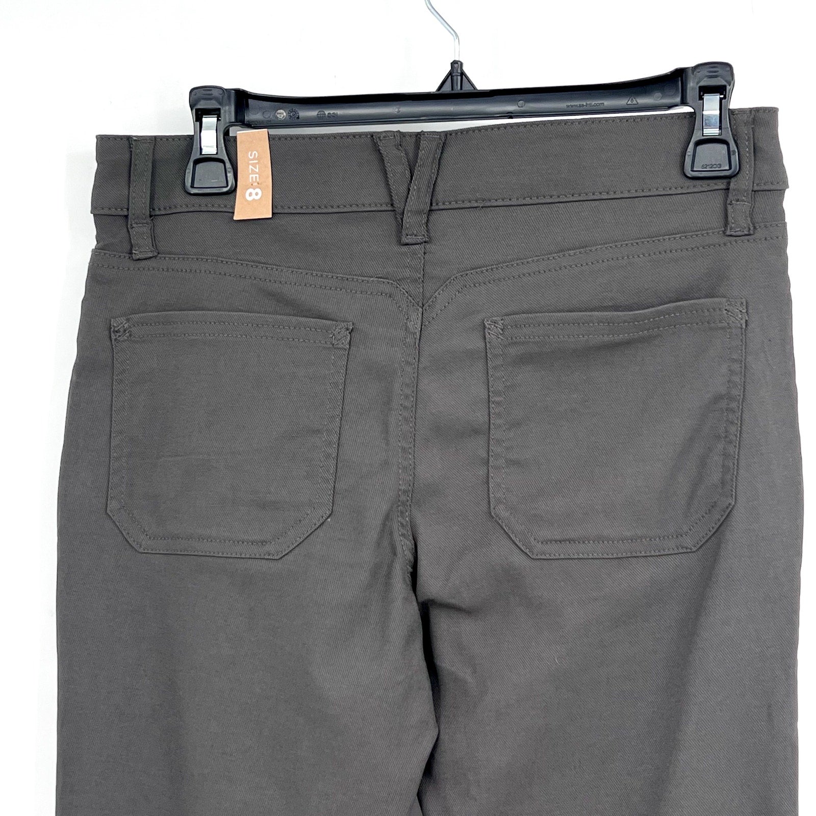 PRANA Women's Southport Skinny Stretch Pants Size 8 Gray Dark Iron Mid Rise NWOT