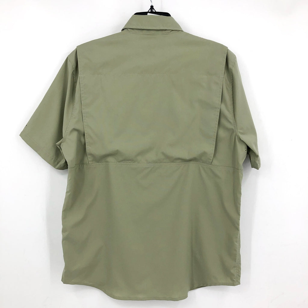 L.L. BEAN Men's SunSmart Tropicwear Shirt Medium Green Sage Short Sleeve NWT