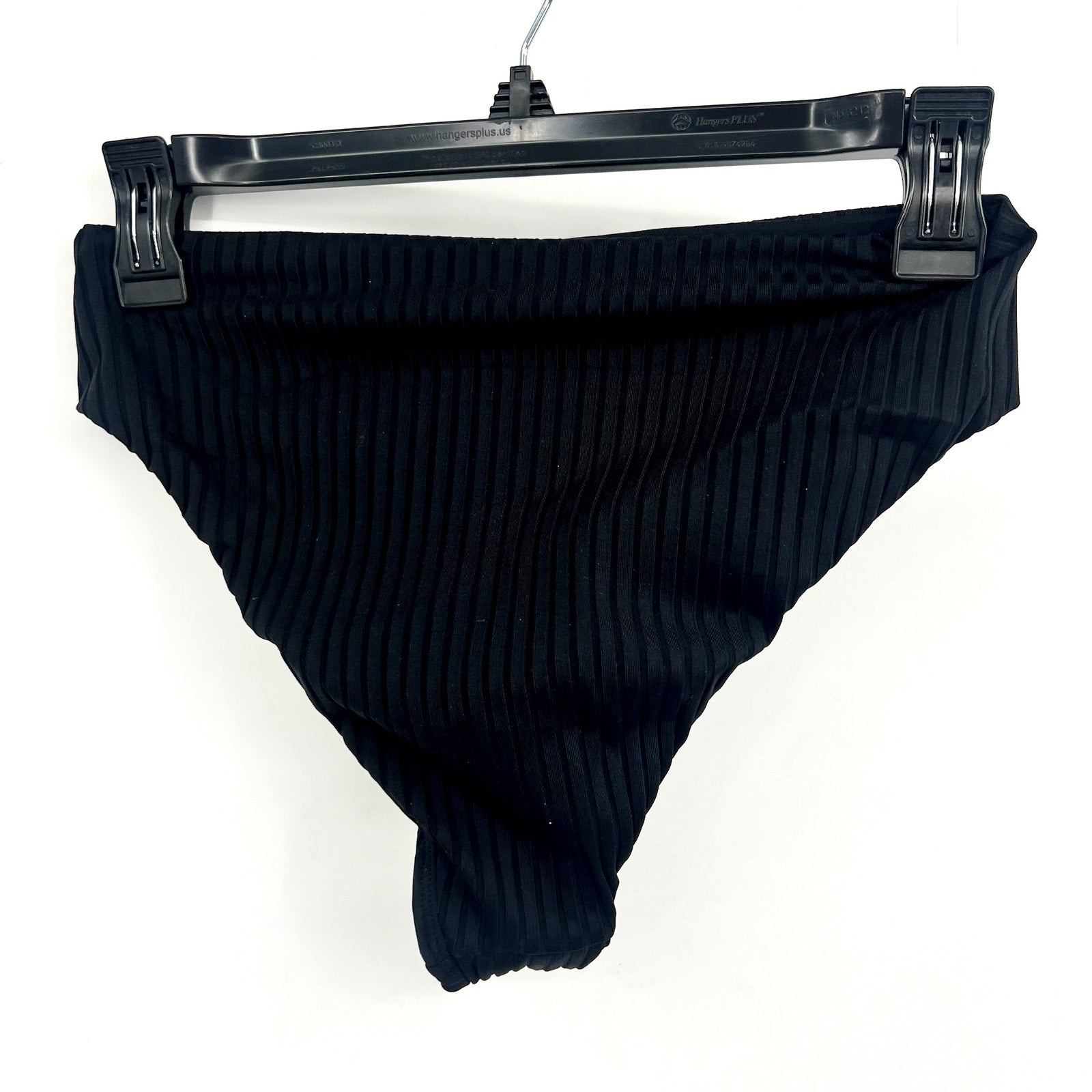 L*SPACE Women's Savannah Classic High Waist Bikini Bottoms Small Black NWT
