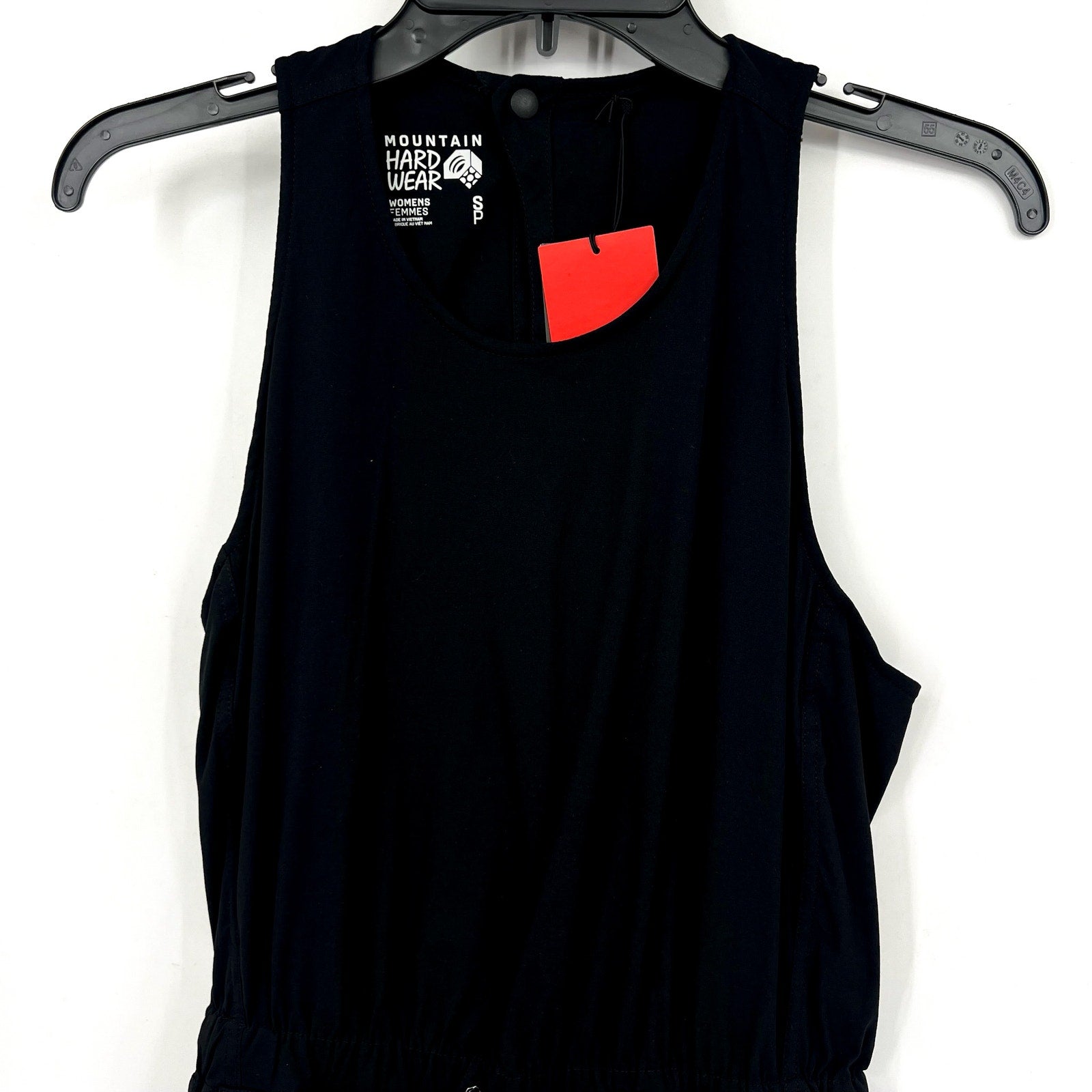 Mountain Hardware Womens Dynama Romper Small Black Sleeveless Jumpsuit NWT