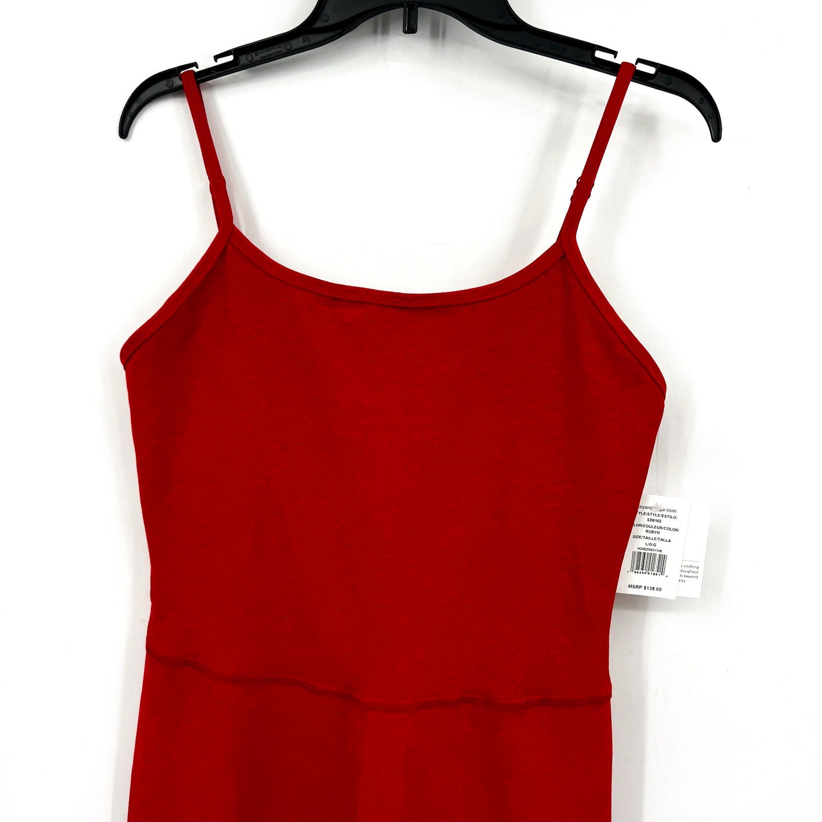 BEYOND YOGA Uplevel Midi Jumpsuit Large 12-14 Ruby Red Heather Space Dye NWT
