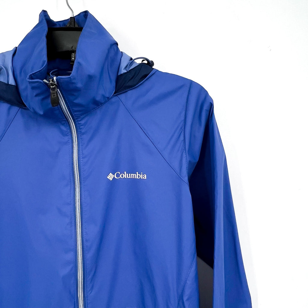 COLUMBIA Women's Switchback III Jacket XS Blue Packable Hood Waterproof NWT