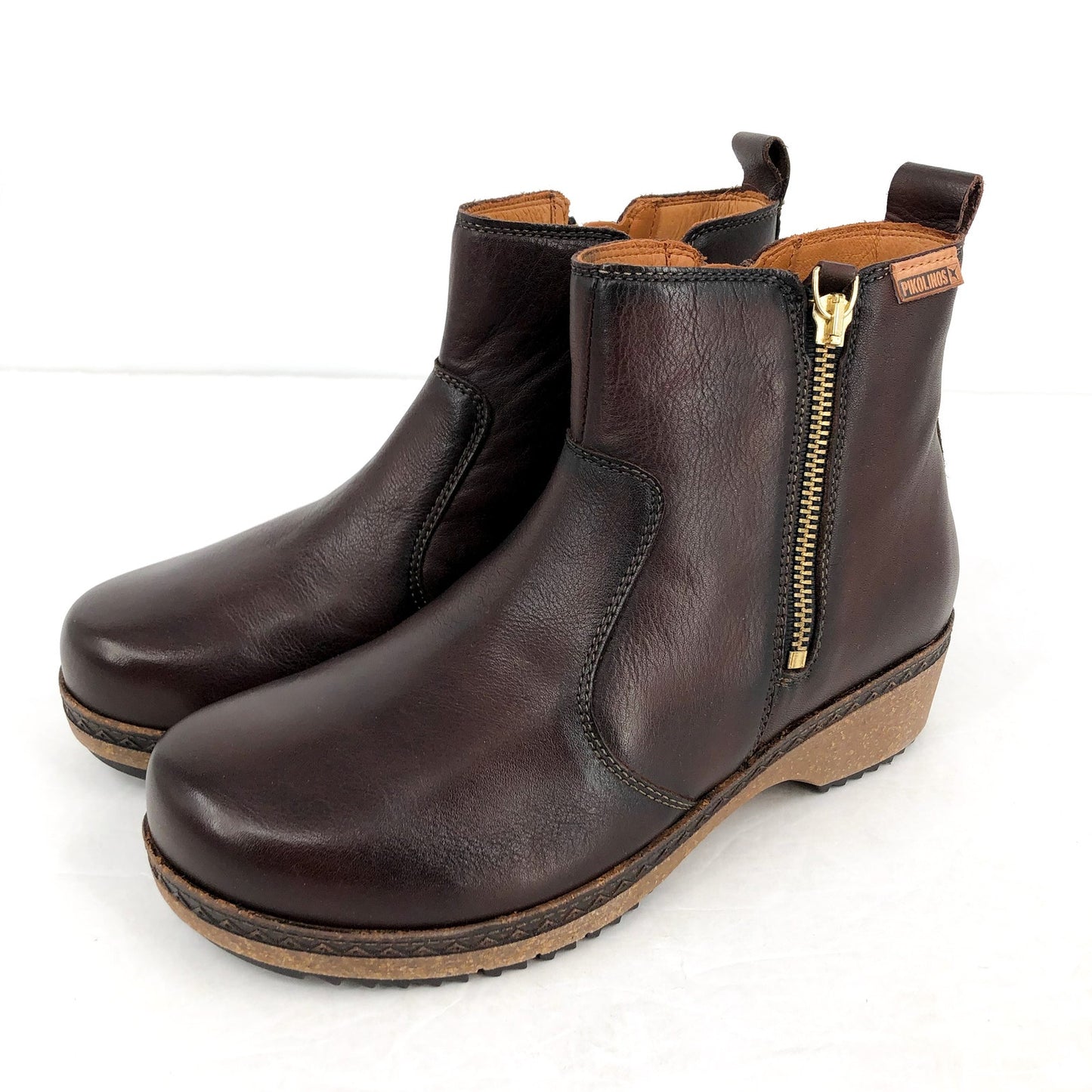 PIKOLINOS Womens W0W-8988 Granada Ankle Boots EU 36 US 6 Brown Leather NIB