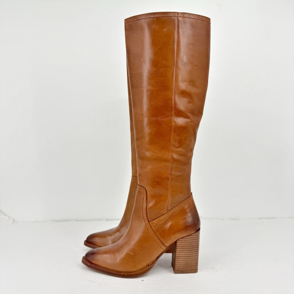 Diba True Womens True Do Knee High Boots US 6 M Brown Leather NWOB