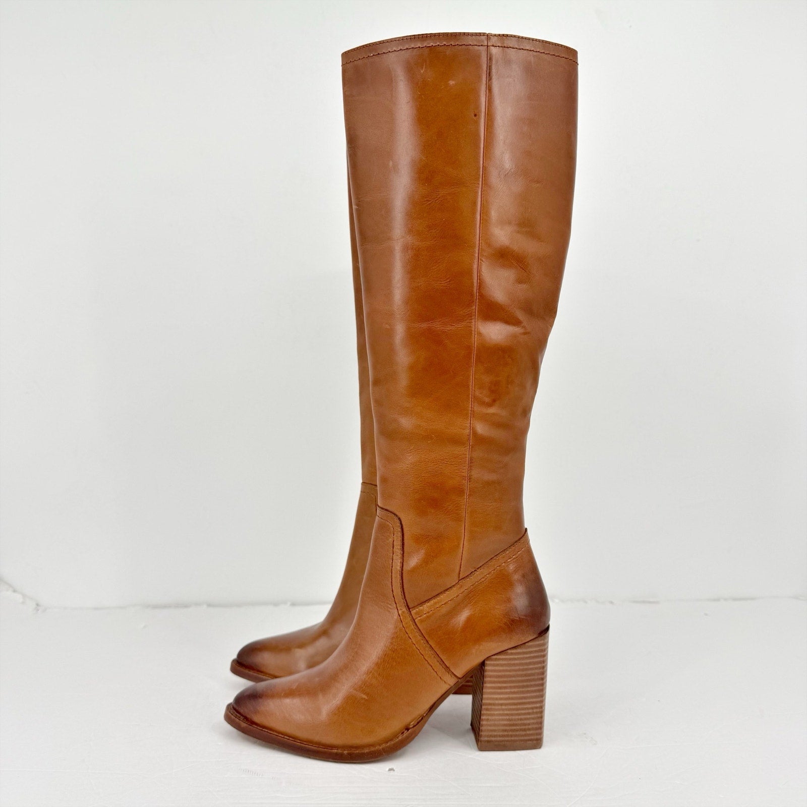 Diba True Womens True Do Knee High Boots US 6 M Brown Leather NWOB