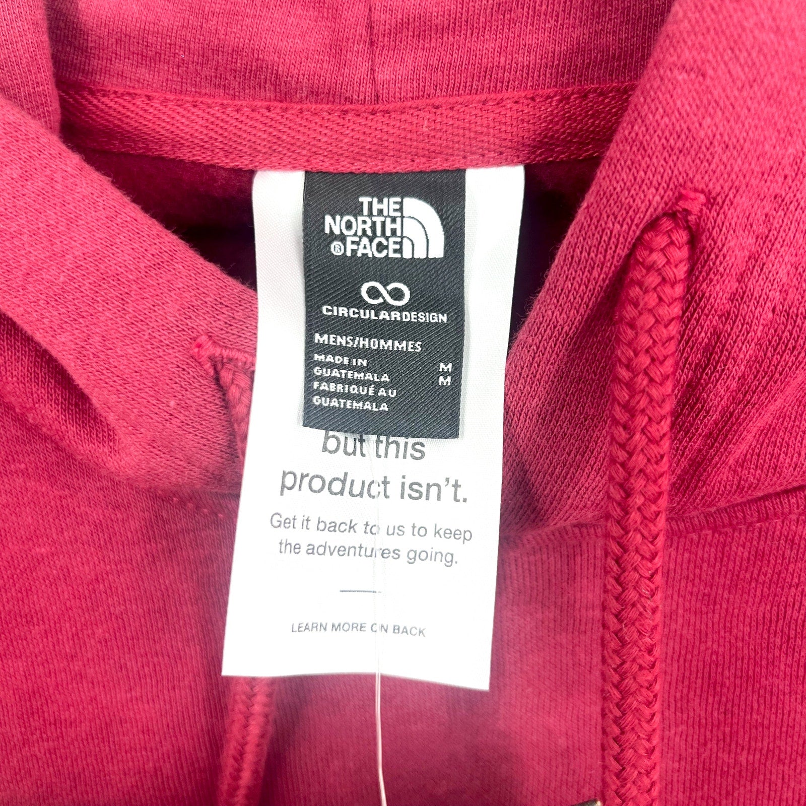 THE NORTH FACE Men Half Dome Hoodie Medium Red Beetroot Sweatshirt NWT