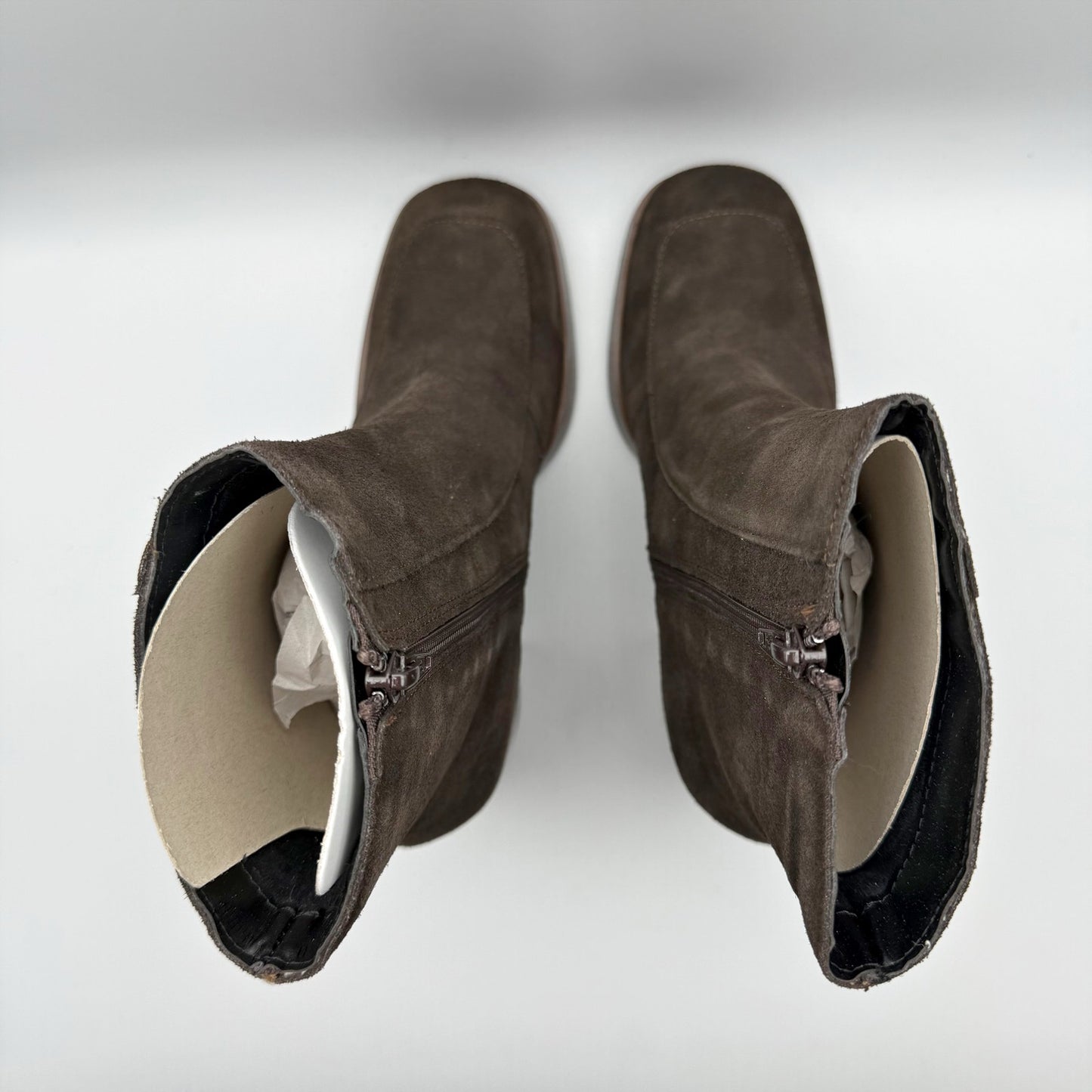 Eric Michael Womens Alice Ankle Boots EU 39 US 8.5-9 M Brown Nubuck Leather NWOB