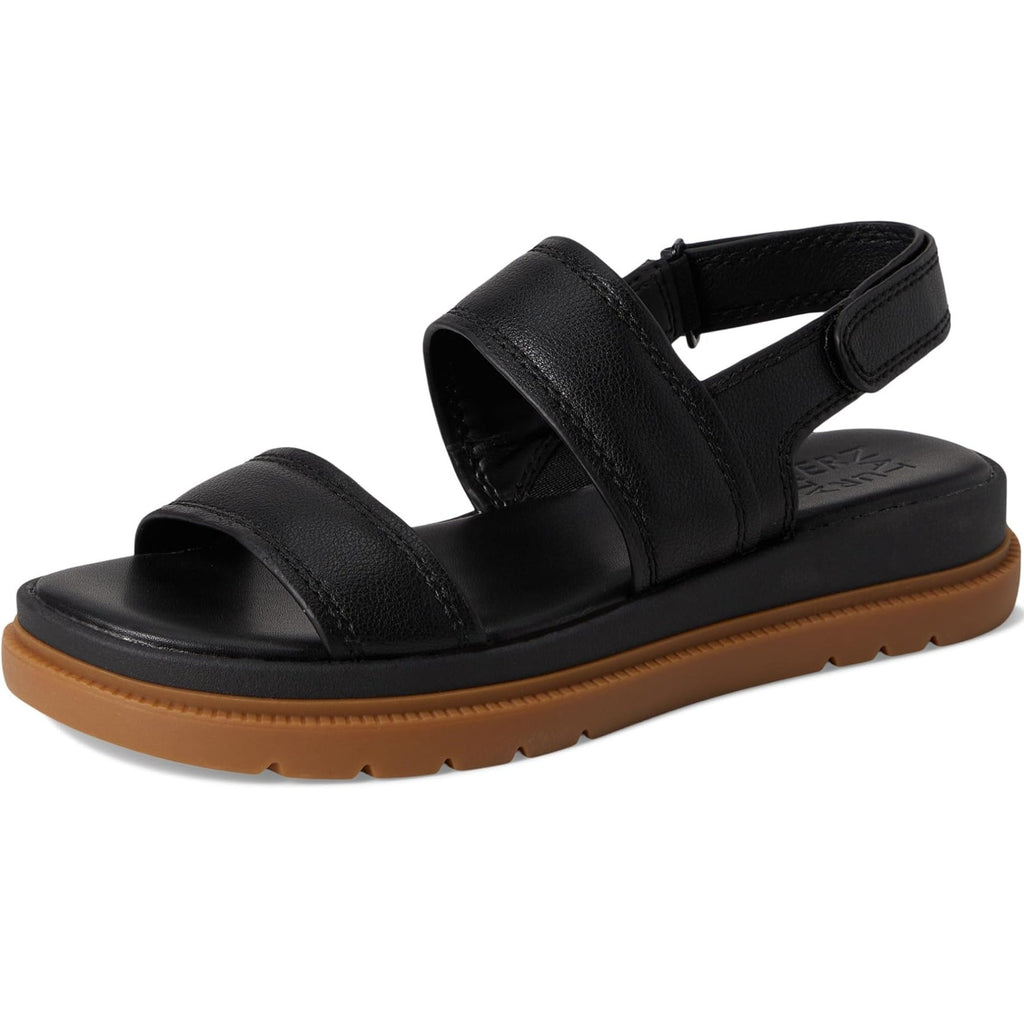 Naturalizer Womens Attract Platform Sandals Size 9 EU 40 Black Slingback NIB