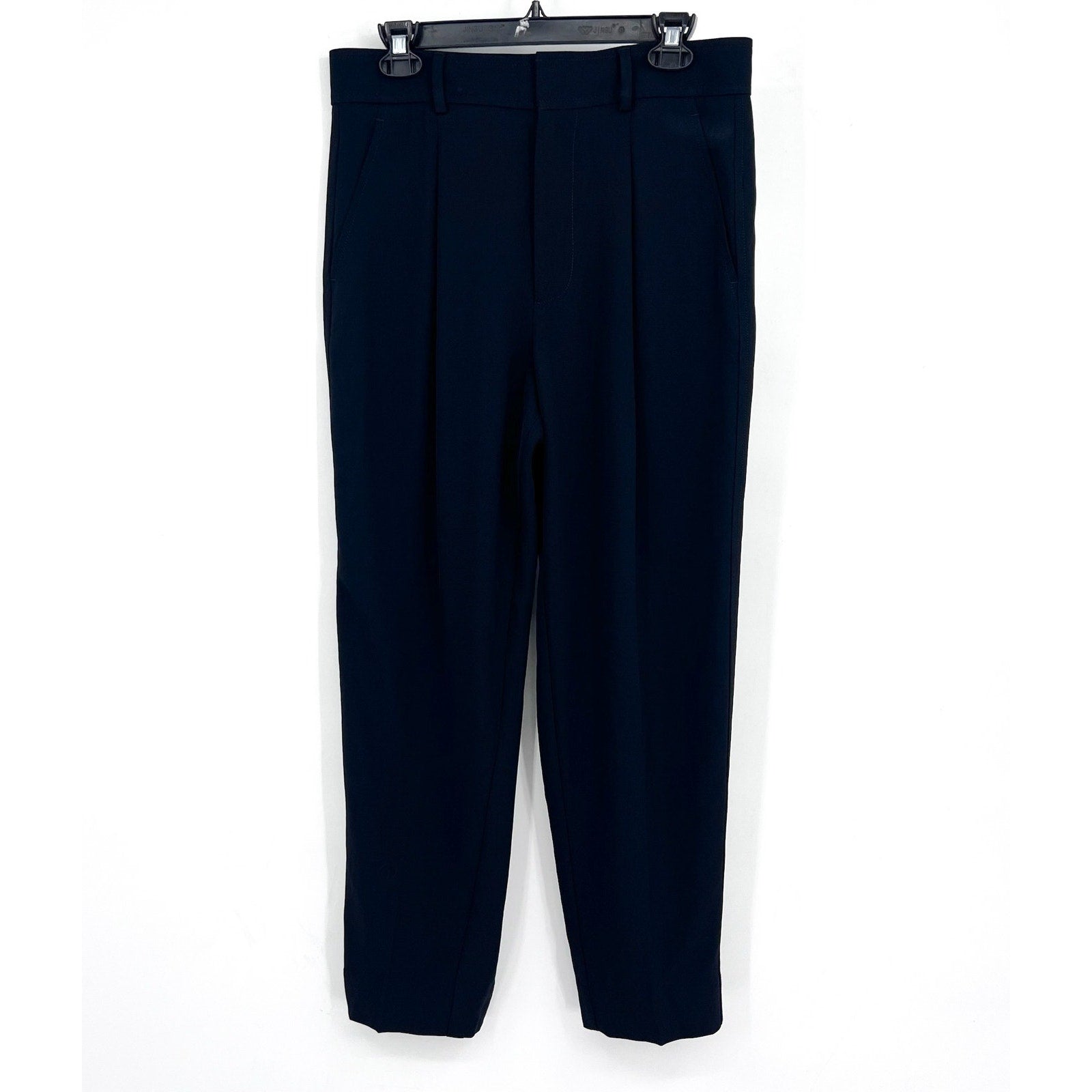 EVERLANE Women's The Japanese GoWeave Way-High Tapered Pants Size 6 Black NWT