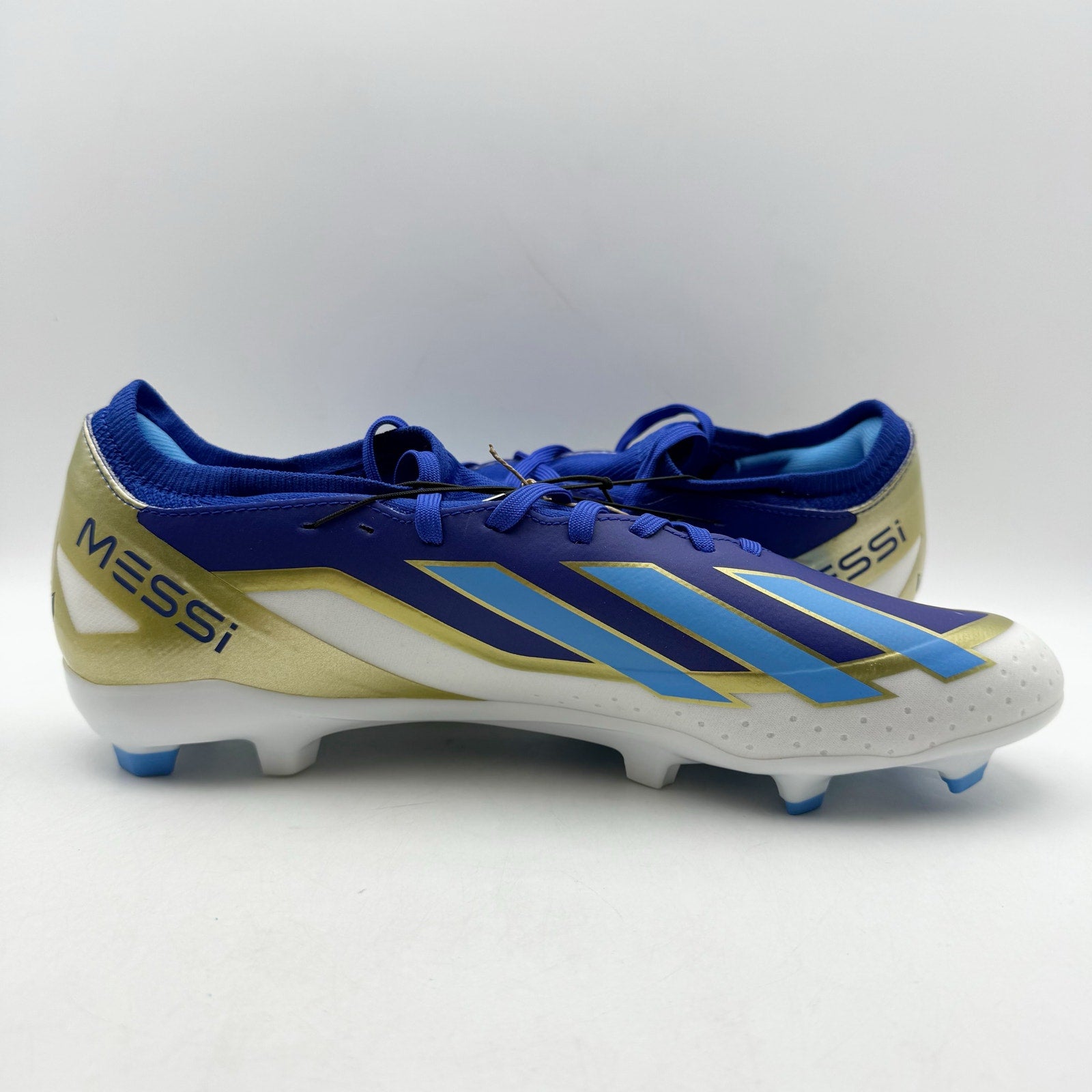 Adidas Men X Crazyfast League FG Messi Soccer Cleats US 11 Blue Gold NWOB