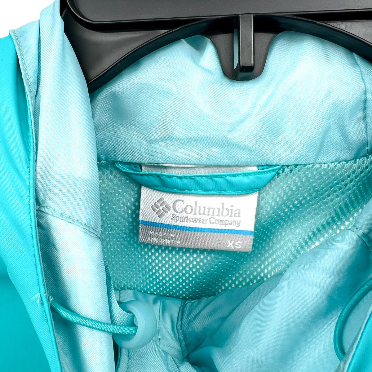Columbia Women’s Arcadia II Rain Jacket XS Geyser Blue Hooded Waterproof NWT