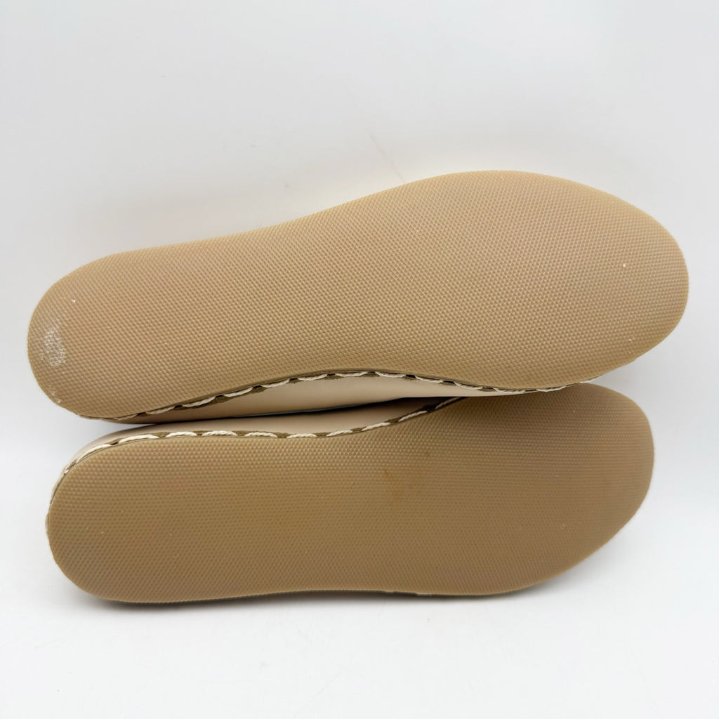 NIDA LU Womens LU Loafers EU 40 US Size 9 Bone White Leather NWOB