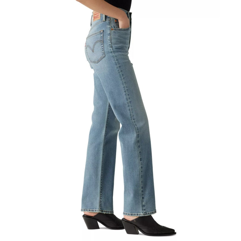 Levi's Womens Ribcage Straight Jeans 25x32 0 Blue Ringing Bells 79078-0017 NWT