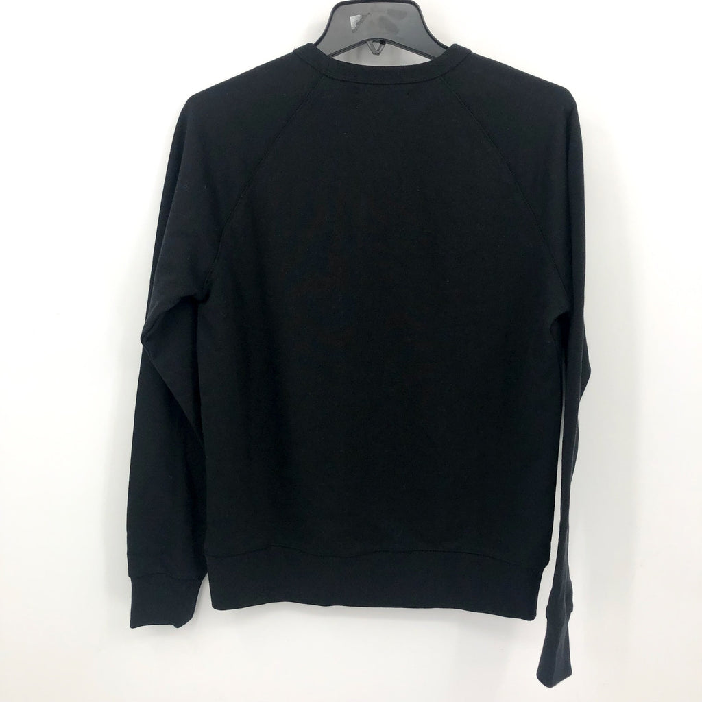 EVERLANE Unisex French Terry Sweatshirt XS Black 100% Human Typography NWT
