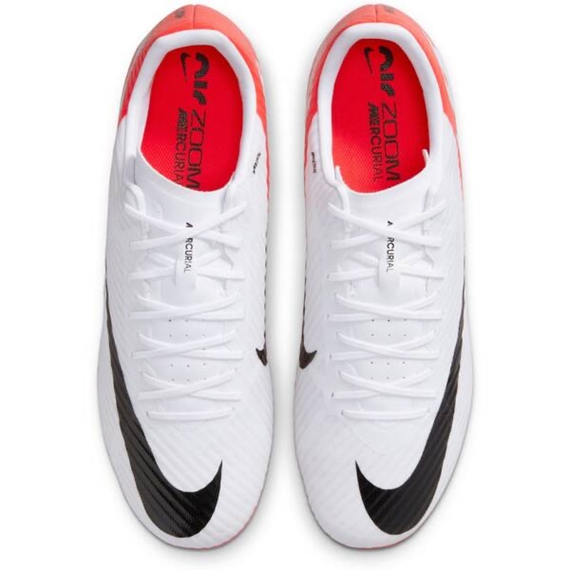 Nike Mens Zoom Vapor 15 Academy MG Soccer Cleats US 11.5 White Red DJ5631 NWOB