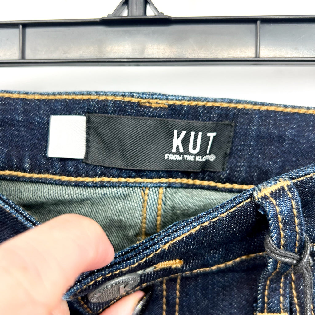 KUT FROM THE KLOTH Catherine Boyfriend Jeans Size 2 Dark Blue Wash NWT