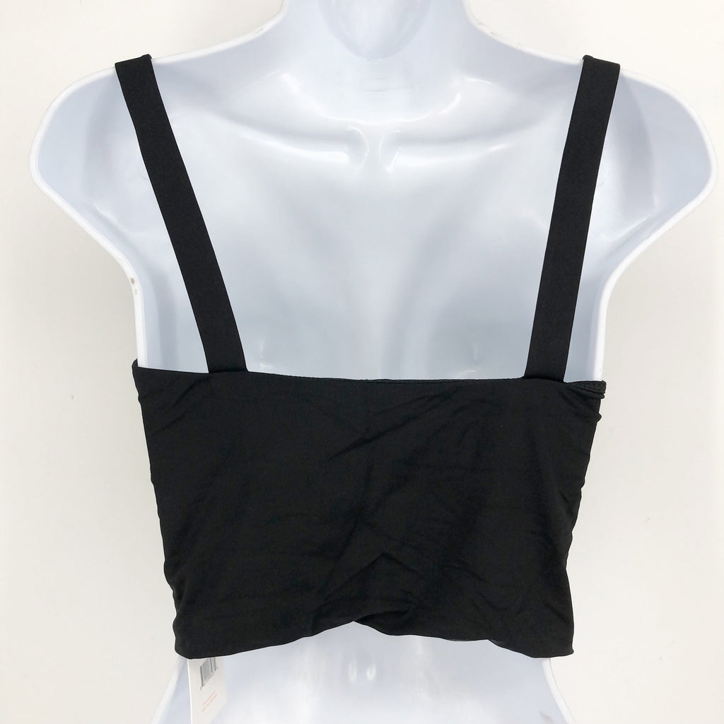 ANDIE SWIM Women's The Snap Tankini Top XL D Flat Black Square Neck NWT