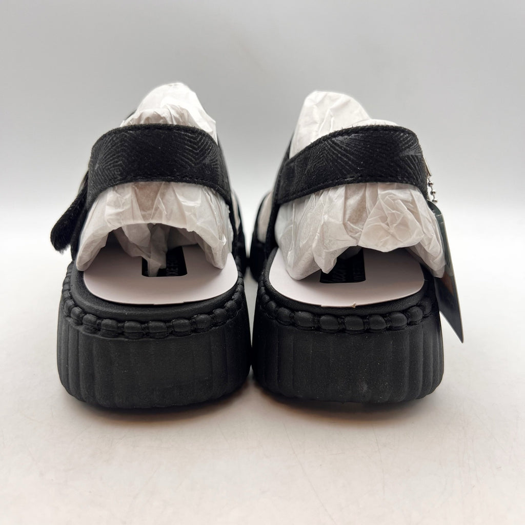 SKECHERS Womens Wilshire Boulevard Illusion of Love Sandals Size 7 Black NIB