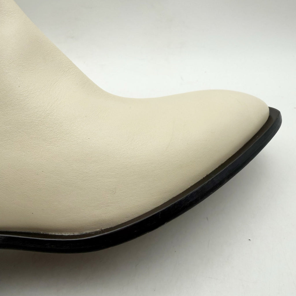 Seychelles Womens Hold Me Down Chelsea Ankle Boots US 10 White Leather NWOB