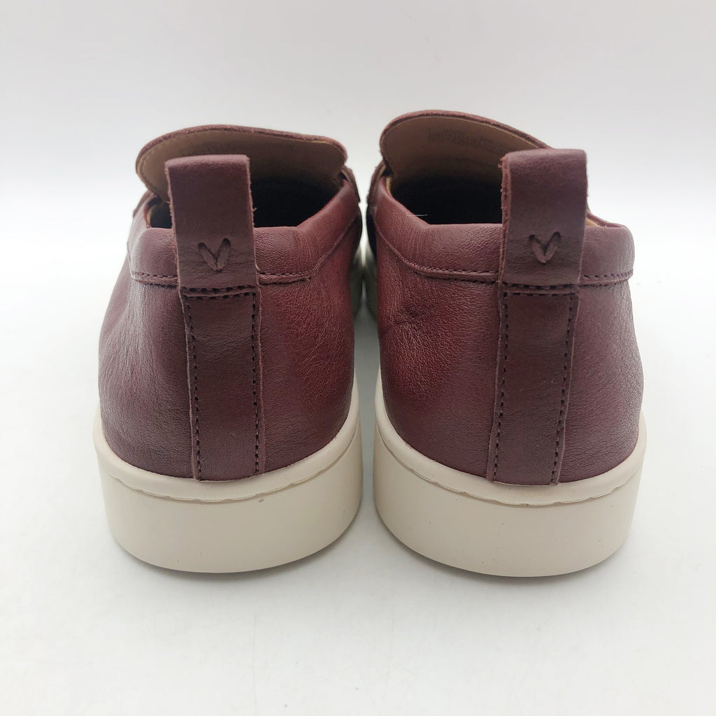 VIONIC Womens Uptown Loafers Size 8.5 Syrah Brown Leather Slip-ons NIB