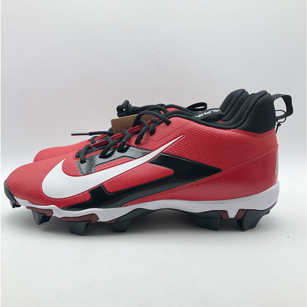 Nike Men's Alpha Menace 4 Shark Football Cleats Size 9.5 Red White NWOB