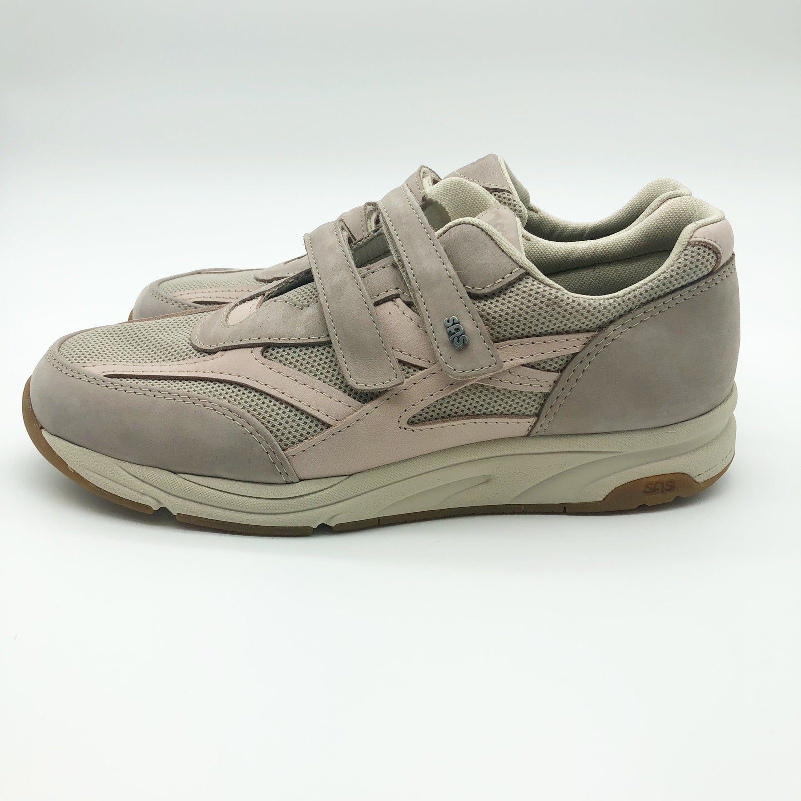 SAS Womens Tour Mesh Comfort Walking Sneaker Size 11.5 M Taupe Pink NIB