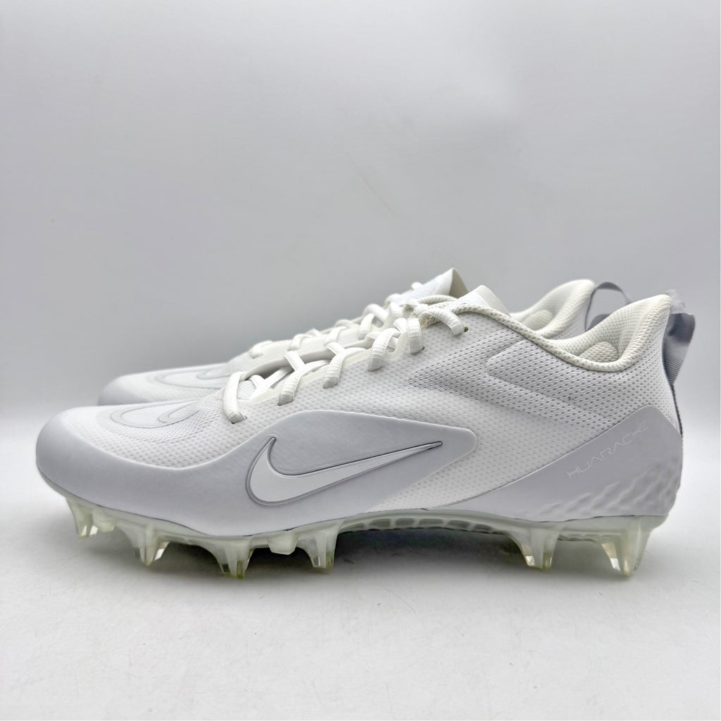 Nike Mens Alpha Huarache 8 Pro LX Lacrosse Cleats US 10 White Athletic NWOB