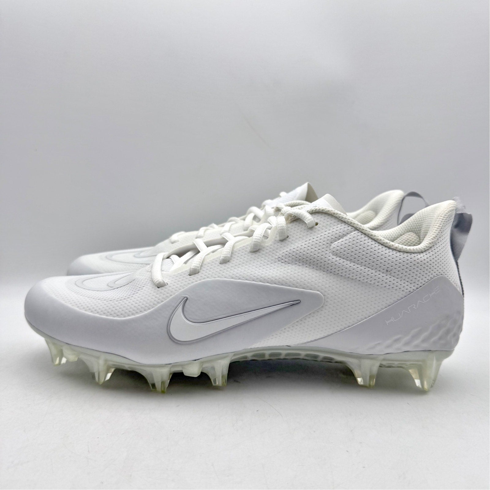 Nike Mens Alpha Huarache 8 Pro LX Lacrosse Cleats US 10 White Athletic NWOB