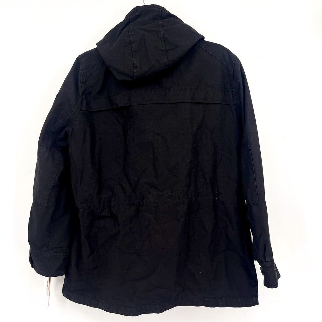 LEVI'S Women's Hooded Field Jacket XL Black Cotton Four Pocket NWT