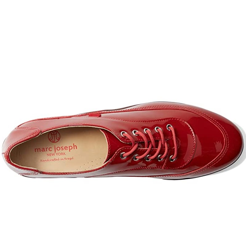 Marc Joseph New York Womens Hampton Golf Shoes Size 7.5 Red Patent Leather NIB