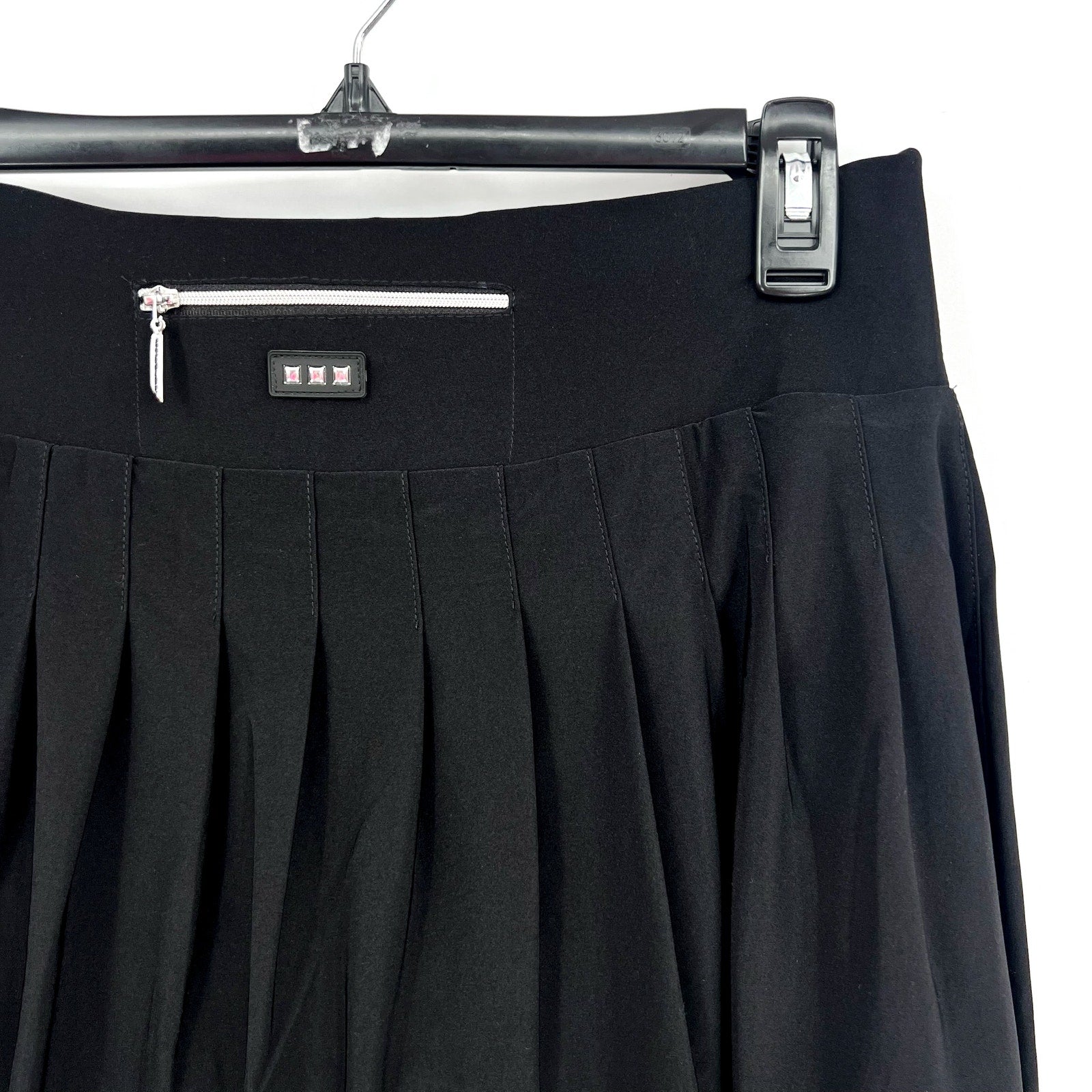 JAMIE SADOCK Women's Air Wear Pleated Golf Skort Size 8 Jet Black Cooltrex NWT